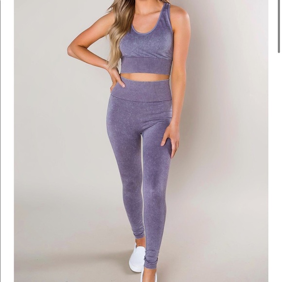 Mono B Pants - NWOT Mono B. Sport Workout Outfit Sports Bra and Leggings Set